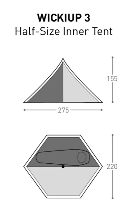 Bach WickiUp 3 Half Innertent 4 Bach WickiUp 3 Half Innertent - Image 2