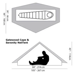 Six Moon Designs Gatewood Cape -Sackundpack Geschäfte Cape Layout 800x