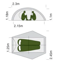 Exped Mira II HL -Sackundpack Geschäfte Mira2 grund