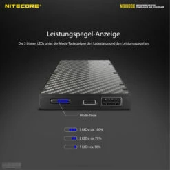 Nitecore Powerbank NB10000 V2 - 10000mAh -Sackundpack Geschäfte NB10000 3