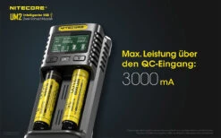 Nitecore USB Dual-Slot Charger -Sackundpack Geschäfte NC UM2 3