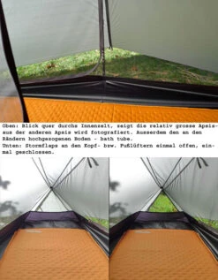 Tarptent Notch -Sackundpack Geschäfte Notch innenquer